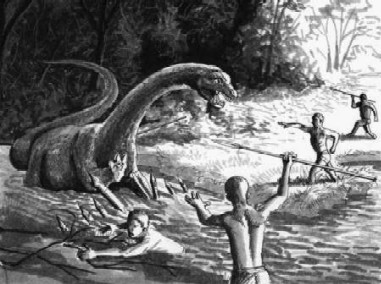 ¿convivieron los humanos y los dinosaurios?  Mokele3_01